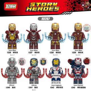 Mô hình lắp ráp lego iron man iron patriot ultron marvel avengers endgame x0267 xh1342