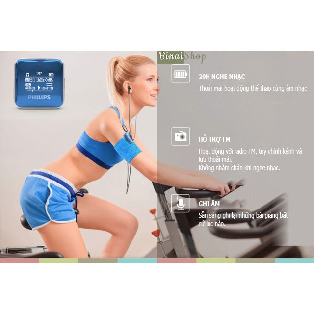Máy nghe nhạc thể thao Philips SA2208