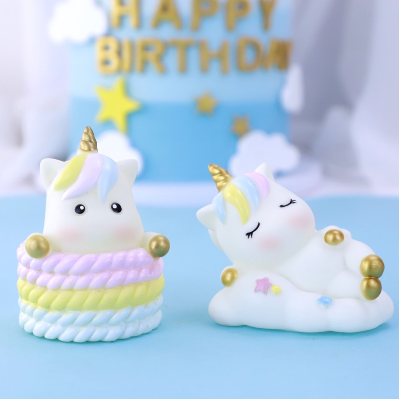 [SIÊU RẺ❤️] – Ngựa Unicorn - Trang trí bánh sinh nhật bánh kem