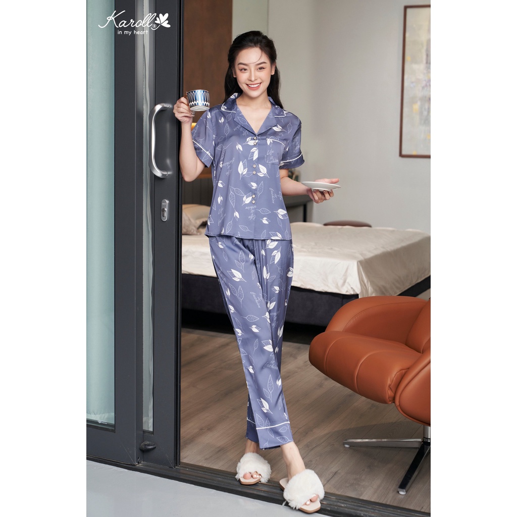 Karoll bộ lụa cao cấp mặc nhà NH22.029