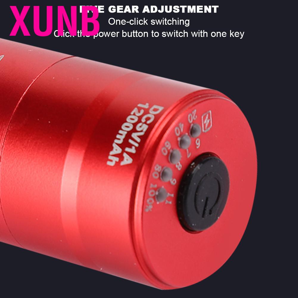 Xunb Tattoo Pen Power Supply  Wirelss 1200mAh RCA Plug Large Capacity for Rotary