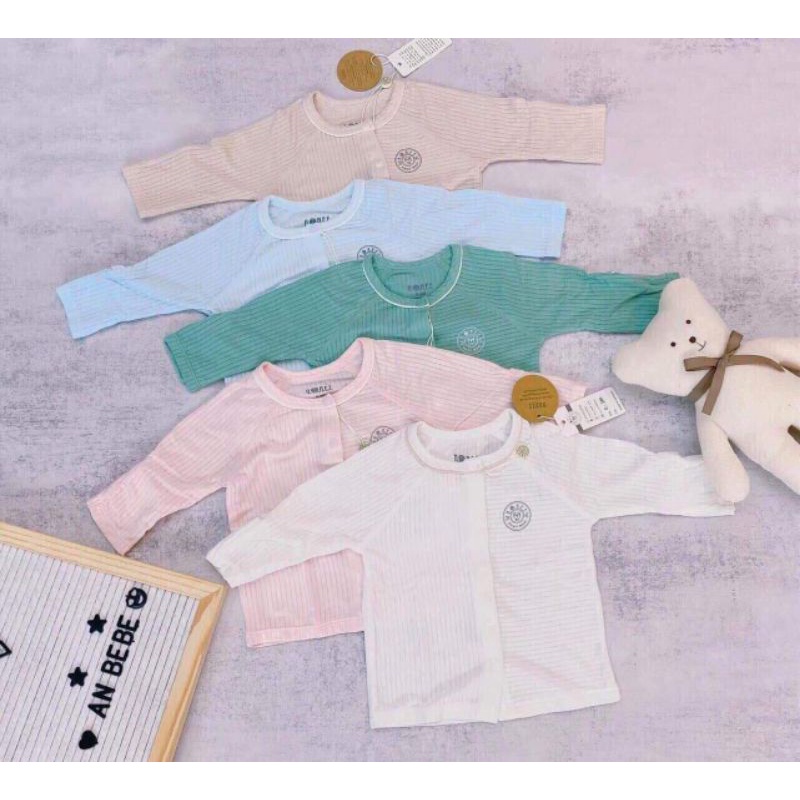 Hrnee Chất modal gỗ sồi -  Bộ cài giữa Hrnee cho bé 3-7kg