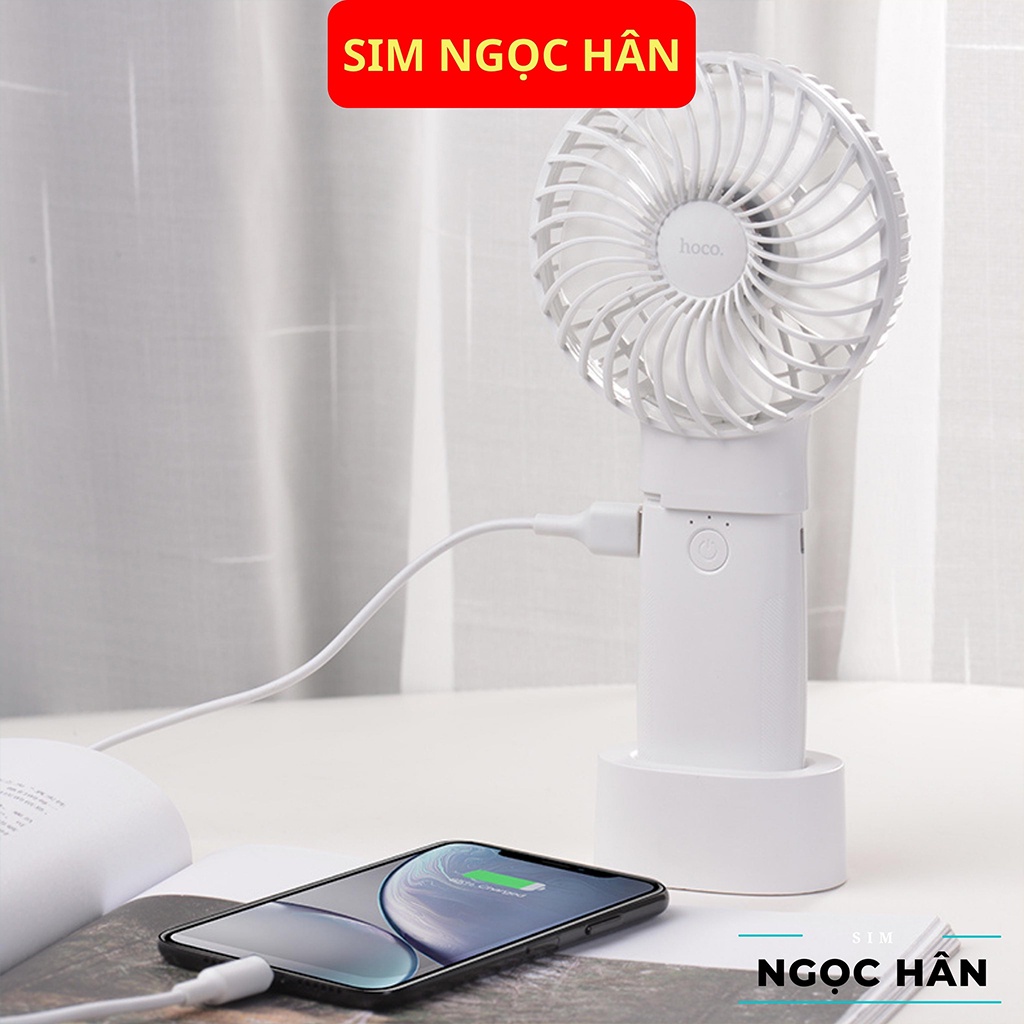 Quạt Mini Tích Điện Cầm Tay Hoco F11 &amp; Lanex LLS-F01 &amp; LLS S-5 - HOT 2020 Quạt Gió 3 Mức Độ -Pin Bền Nhỏ Gọn - Linh Hoạt