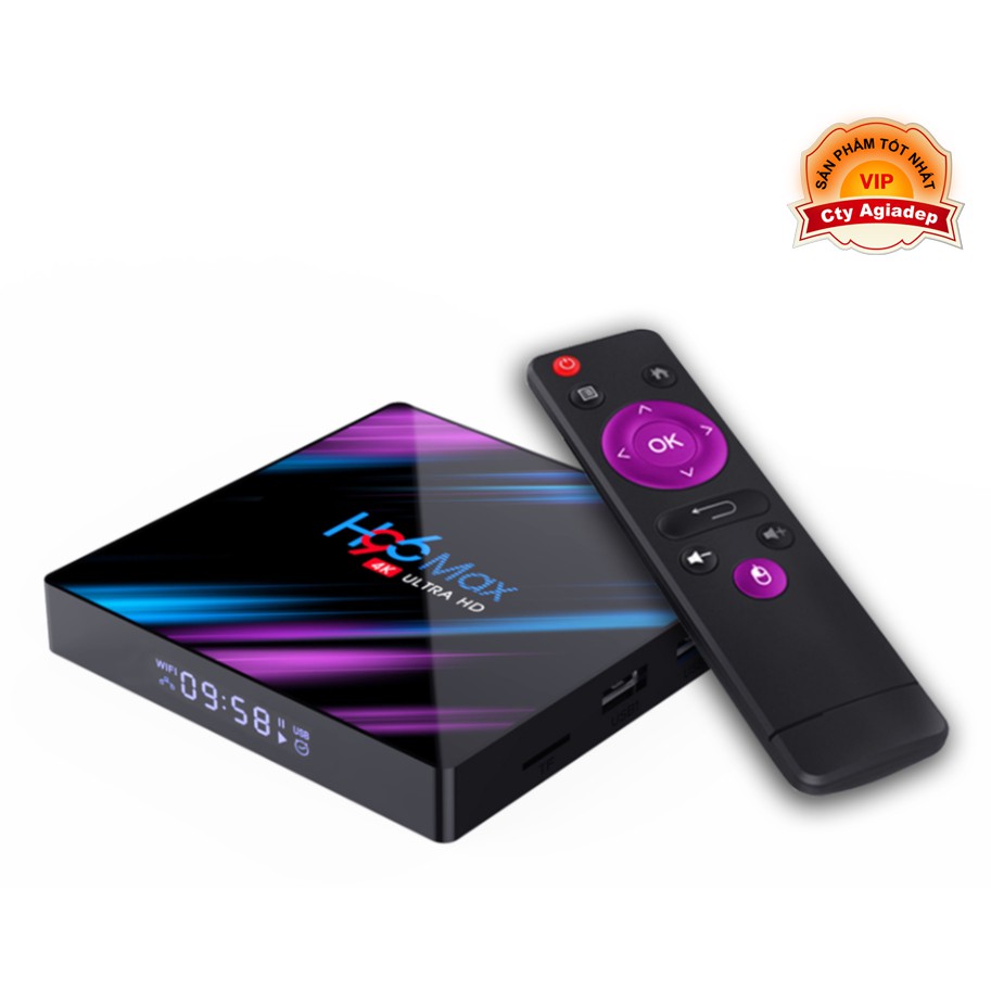 TVBOX Bluetooth xịn mới Android 10 H96MAX 2G, Tivibox giúp TV truy cập internet, youtube, game