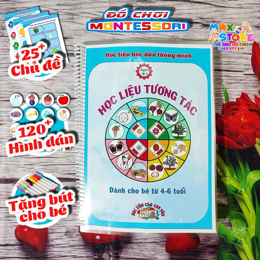 Học liệu tương tác bóc dán thông minh cho bé 4 đến 6 tuổi - Activity bo.ok 3