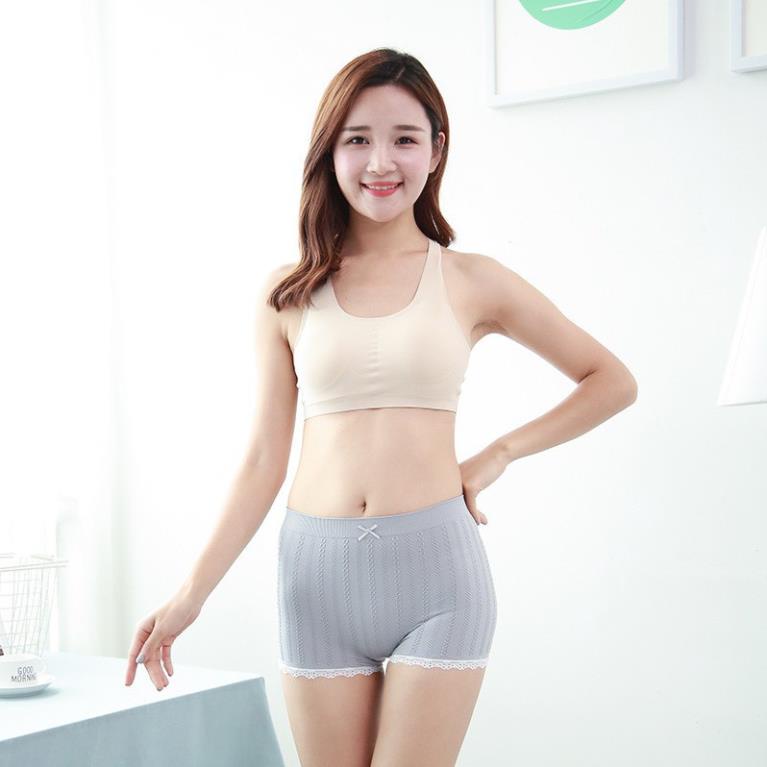 Quần Đùi Ngủ Nữ -CH13506 Mặc Trong Váy Cotton Gân Tăm Viền Ren Co Dãn 4 Chiều