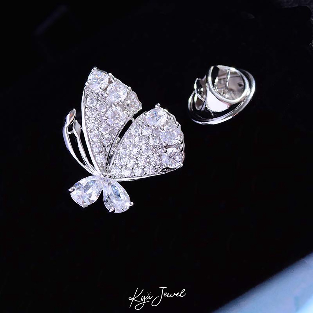 Pin Cài áo Kya Jewel cánh hồ điệp mềm mại