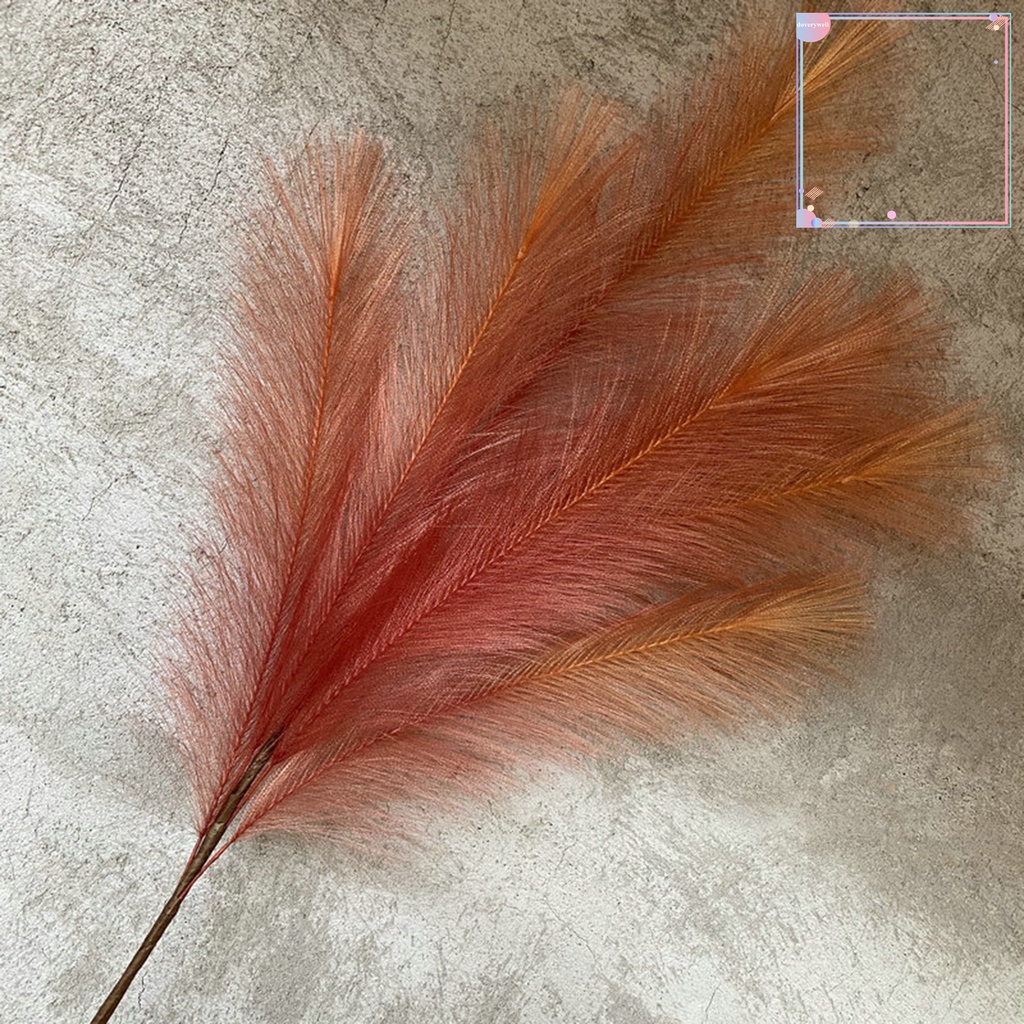 1 Cây Cỏ Nhân Tạo Bằng Sợi Tổng Hợp Mềm Mại Phong Cách Boho Trang Trí Nhà Cửa