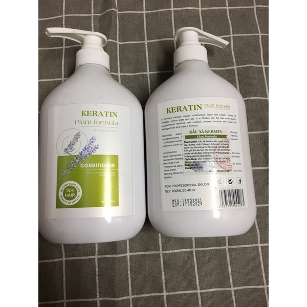 Dầu gội xả karatin mềm mượt hương thơm chính hãng 800ml