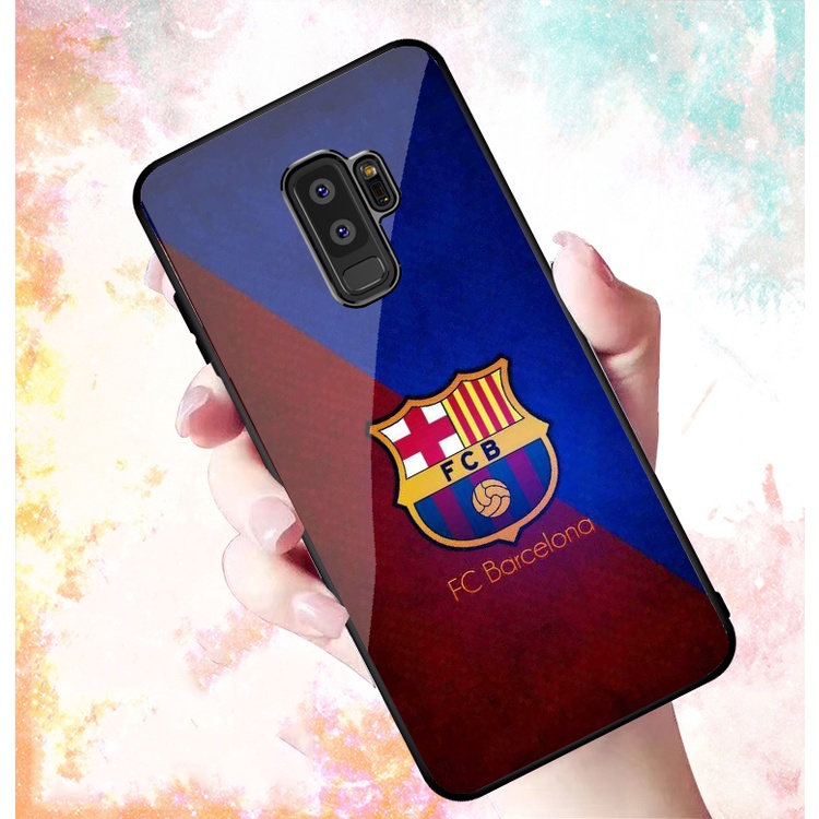 Ốp Lưng SAMSUNG GALAXY S9, S9 PLUS  mặt kính cường lực cao cấp In hình Câu Lạc Bộ Bóng Đá