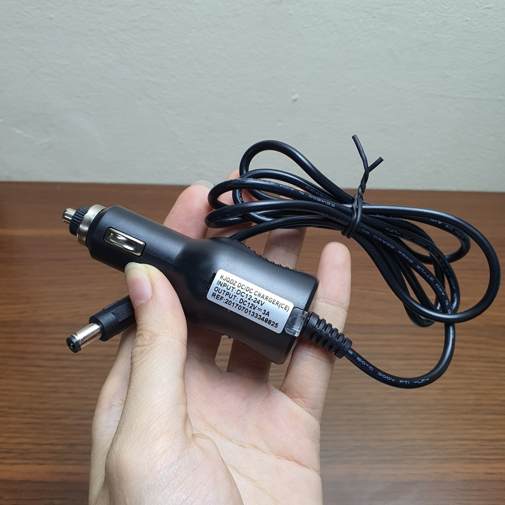 Dây Đổi Nguồn 12-24V Sang 12V- 3A, 12V Sang 12V Chân Tròn 5,5mm Cho Các Bộ Phát Wifi Dùng Trên Ô Tô