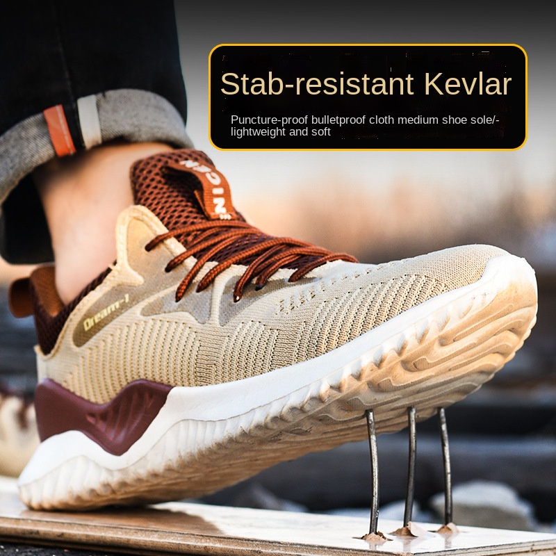 Giày bảo hộ lao động mũi thép siêu nhẹ khử mùi thoáng khí khử mùi chống mòn