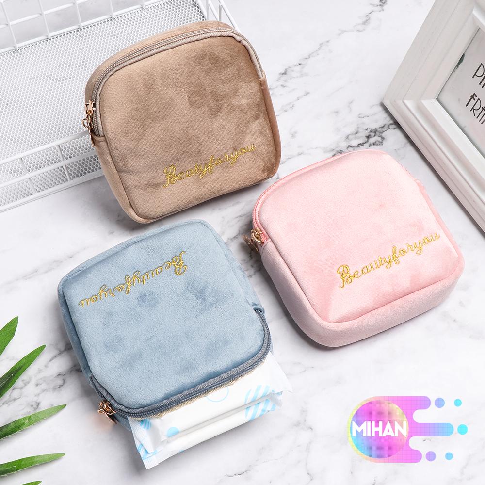 Túi đựng băng vệ sinh có dây kéo nhỏ gọn tiện lợi