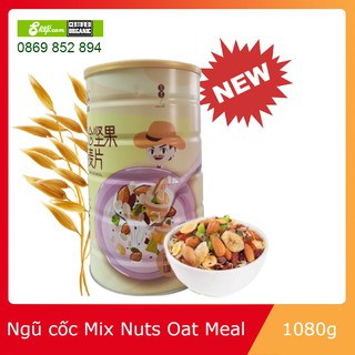 Ngũ Cốc Ăn Kiêng Mixed Nuts Oatmeal thập cẩm các loại hạt yến mạch hạnh nhân siêu ngon siêu to 1080g