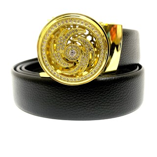 Thắt Lưng Da Nam ⚡⚡ 𝑩𝑨́𝑵 𝑳𝑶̂̃ 𝑳𝑨̂́𝒀 5* ⚡⚡ Dây Nịt Nam - Da Bò Cao Cấp -  Mạ Vàng - Mặt Xoay - Dây Lưng Hàng Hiệu