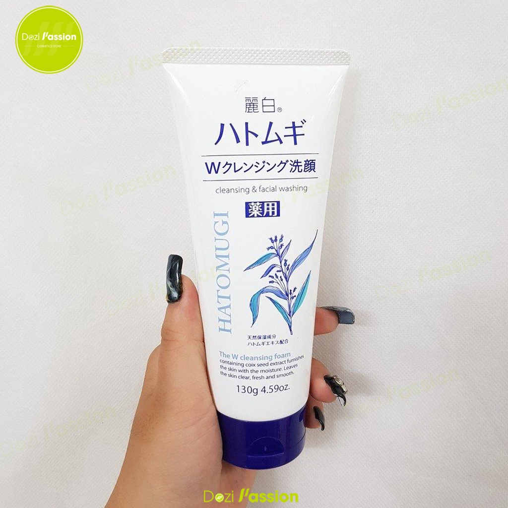 Sữa Rửa Mặt Tẩy Trang 2 Trong 1 Reihaku Hatomugi Làm Sạch Sâu, Sáng Da - Reihaku Hatomugi W Cleansing Foam 130g