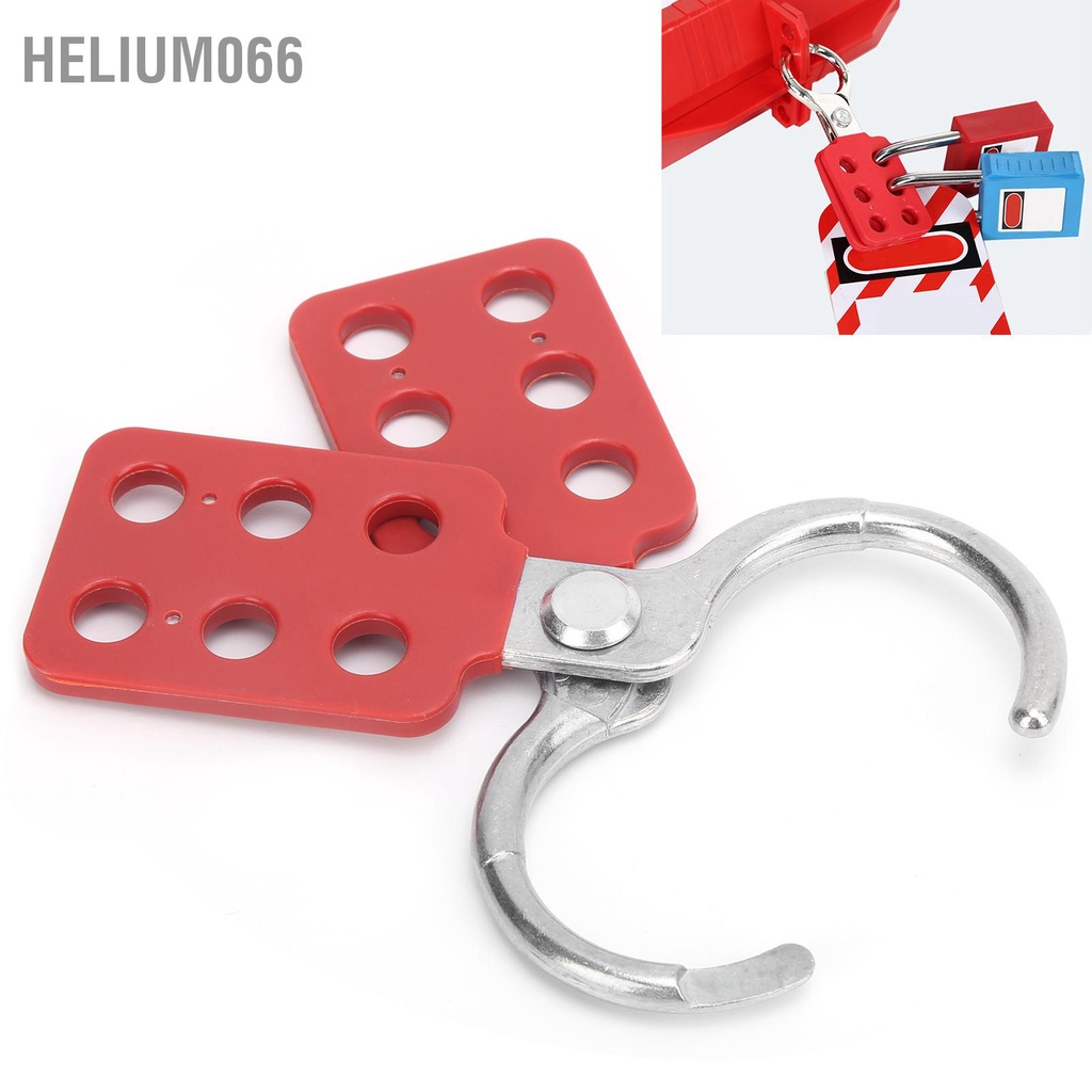 10 cái Khóa Lockout Hasp 38mm / 1.5in 6 lỗ Cách nhiệt bằng nhôm cho những nơi dễ cháy nổ Helium066