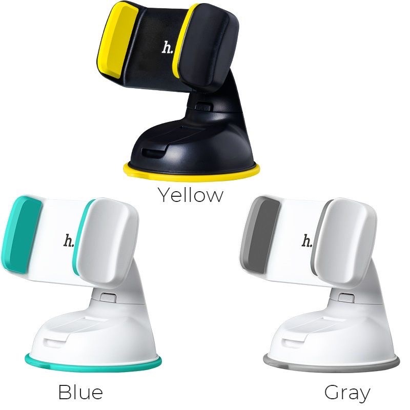 Giá Đỡ Điện Thoại Trên ô tô Hoco CA5. Kẹp Điện Thoại Trên Xe Hơi Xoay 360 Độ Đế Hít Chân Không Chắc Chắn Chính Hãng