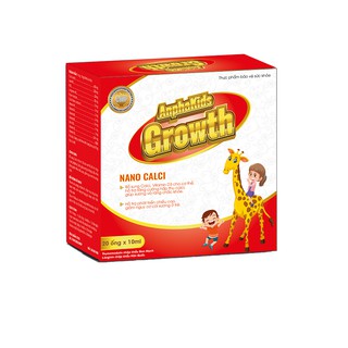 Anphakids Growth - Nano Canxi Viện Hàn Lâm -Hỗ trợ phát triển chiều cao -  Hộp 20 Ống