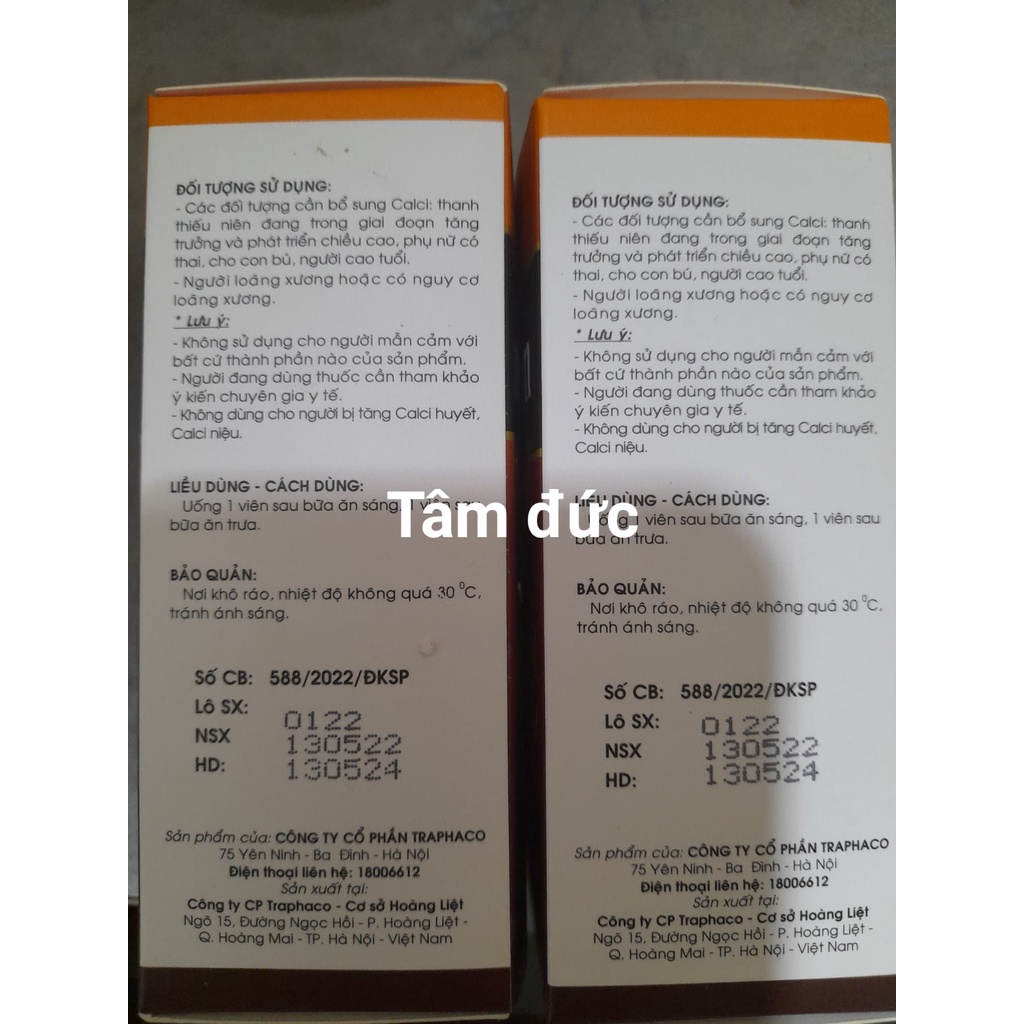 Hộp SEACAN D3 K2 Traphaco.Bổ sung Calci tự nhiên từ Tảo biển đỏ hỗ trợ giảm nguy cơ thiếu hụt Canxi