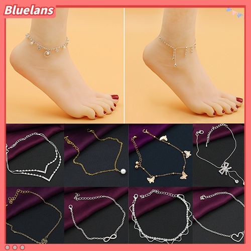 Lắc chân bằng hợp kim nhiều kiểu tạo hình độc đáo thời trang cho nữ