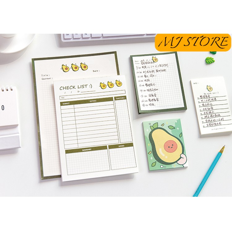 Giấy note không dính - Non Sticky note - mjstore