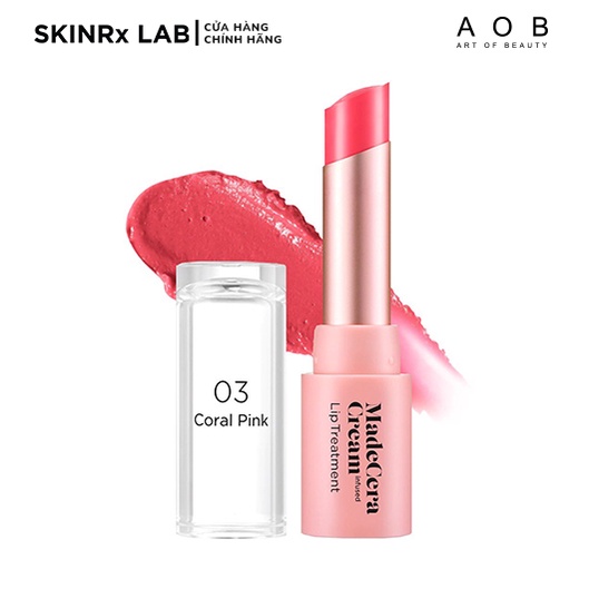 Son Dưỡng Môi Skinrx Lab MadeCera Cream Lip Treatment 03 Coral Pink (4.5gr)