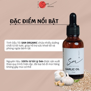 Tinh dầu tỏi san organic - garlic oil japan technology