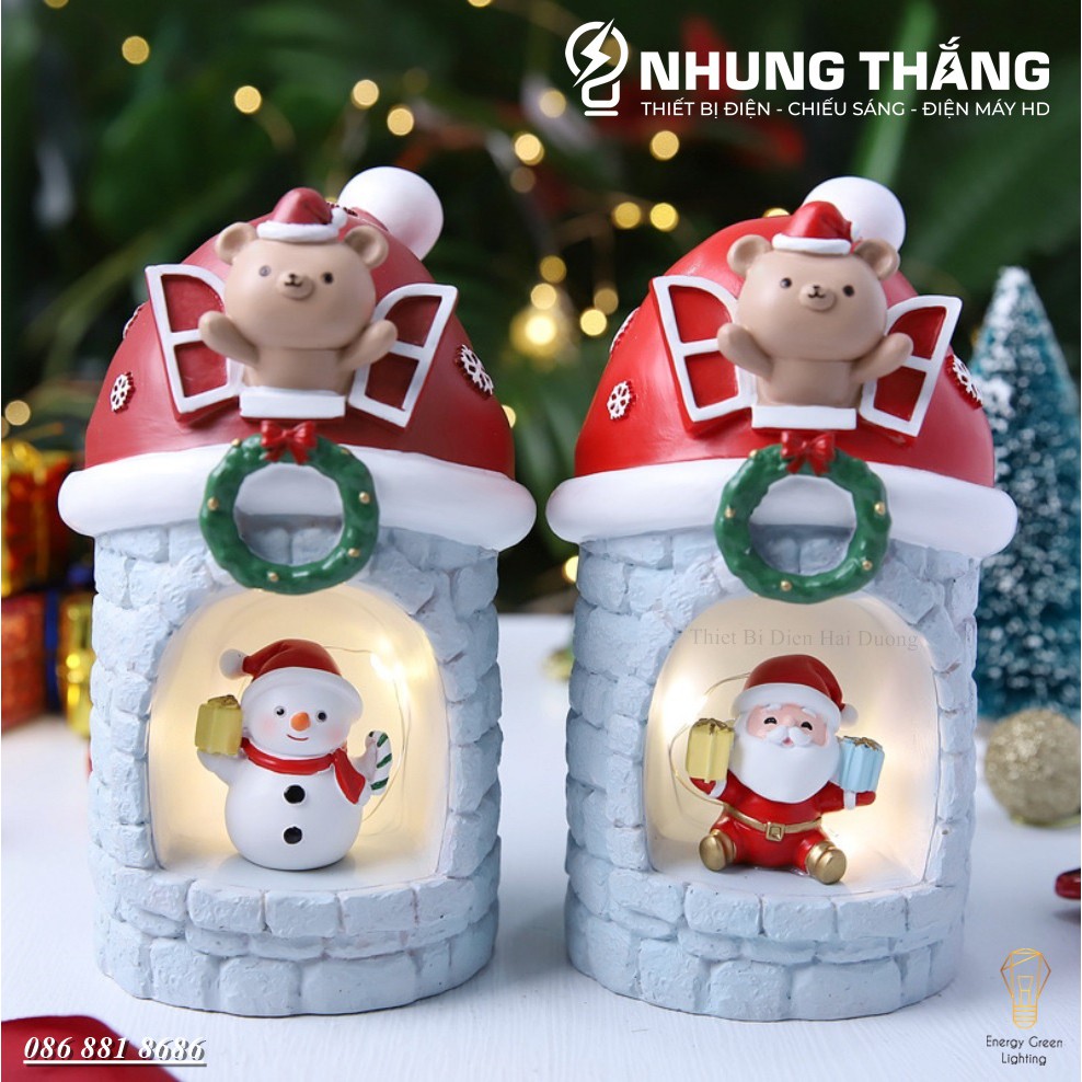 [ Quà Tặng Giáng Sinh ] Nhiều Mẫu Đèn Ngủ Ông Già Noel Và Người Tuyết Siêu Dễ Thương - Trang Trí Giáng Sinh - Dùng Pin