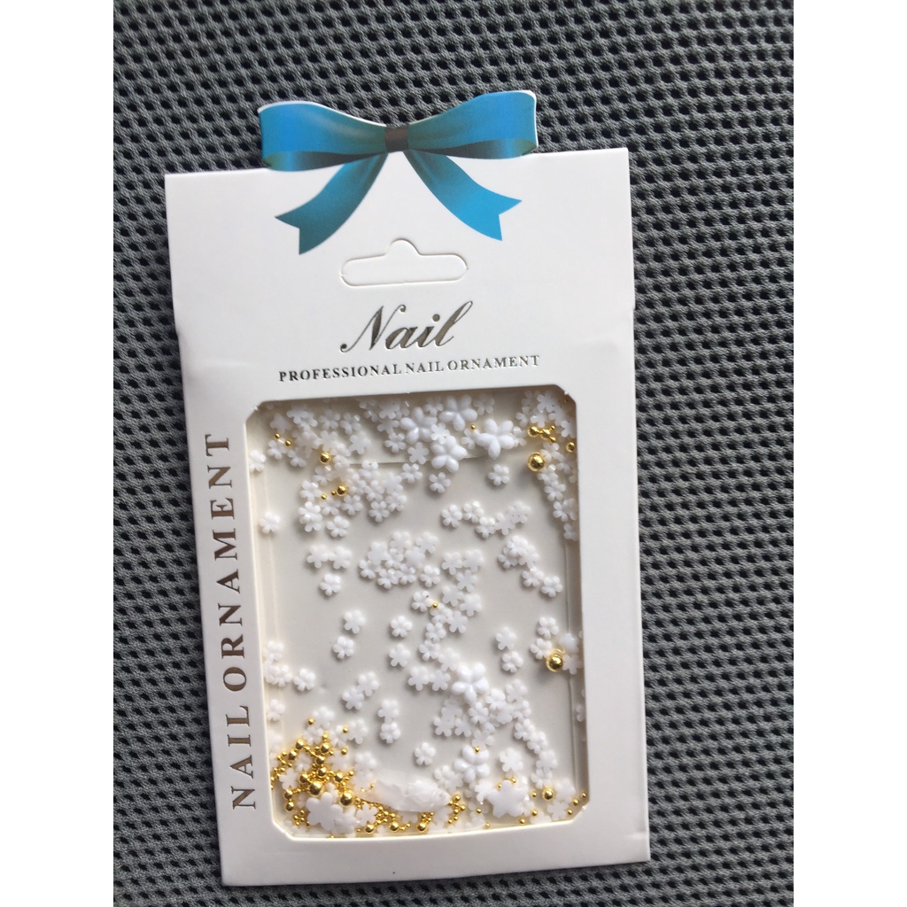 " Hàng chất lượng " Charm ngôi sao bi nhỏ vàng NAIL PROFESSIONAL NAIL ORNAMENT.