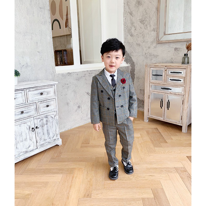 VEST CAO CẤP - Set Vest 3 Chi Tiết Cho Bé Trai Lịch Lãm Sang Chảnh 10-30kgkg