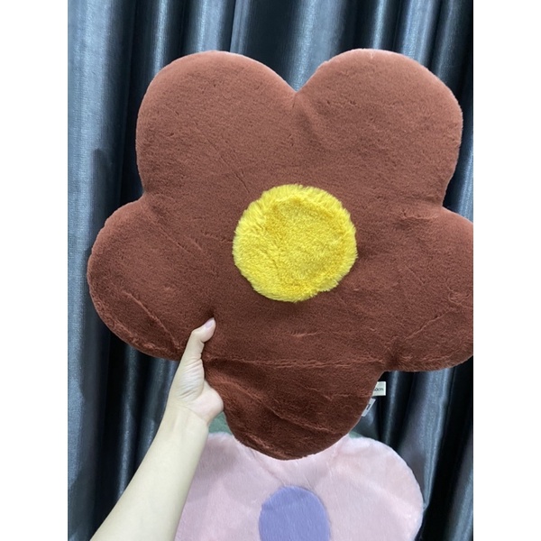 Gối Bông Hoa Decor Theo Phong Cách Hàn Quốc, Nhiều Màu Sắc, Chất Lông Mềm Tiện Dụng_Shinbedding