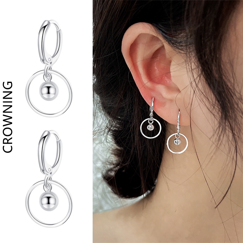 Bông Tai Hình Tròn Nhỏ Thông Minh Thời Trang Xuân Hè Cho Nữ F779