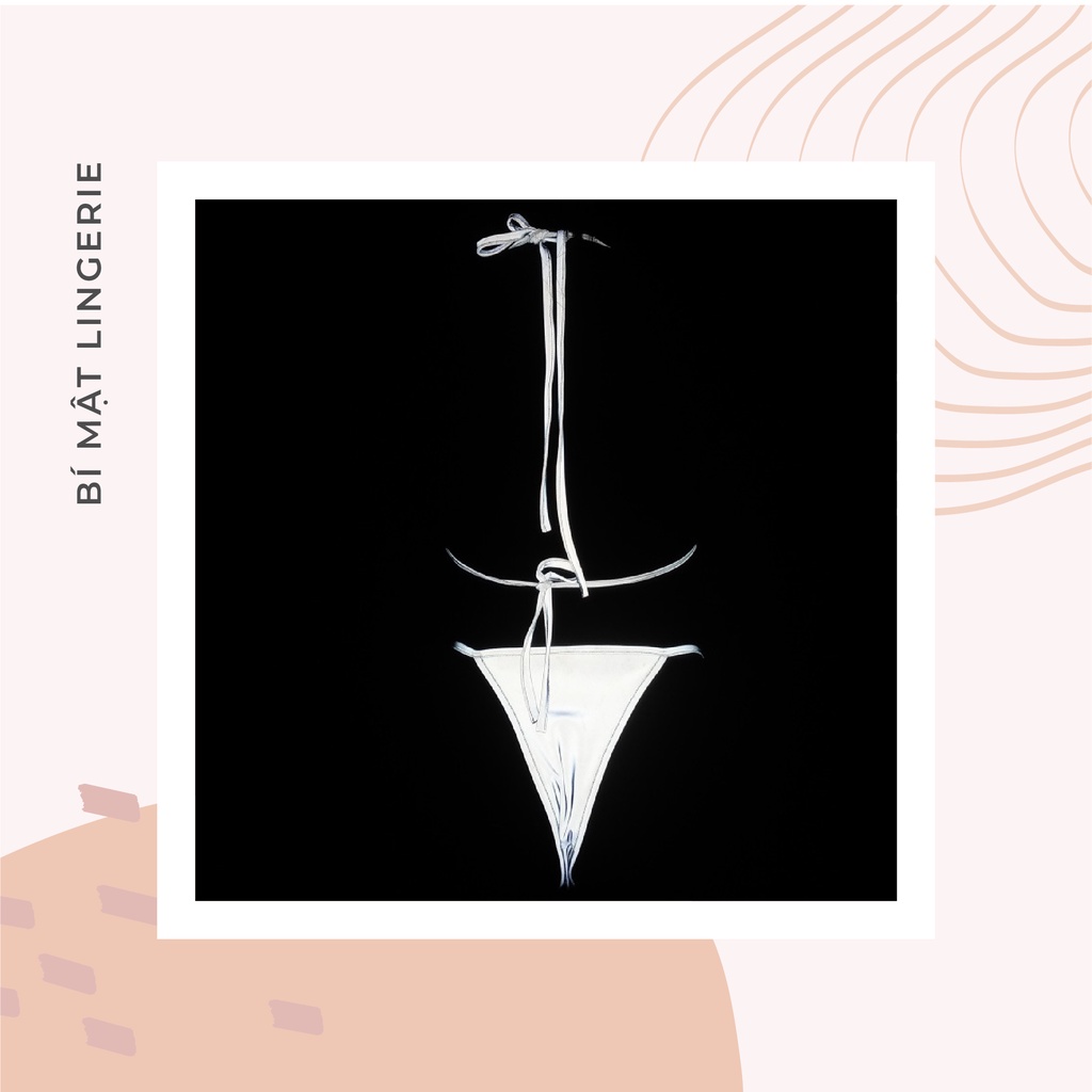 Bikini đồ bơi 2 mảnh lọt khe sexy phản quang hologram cháy nhất party 2023