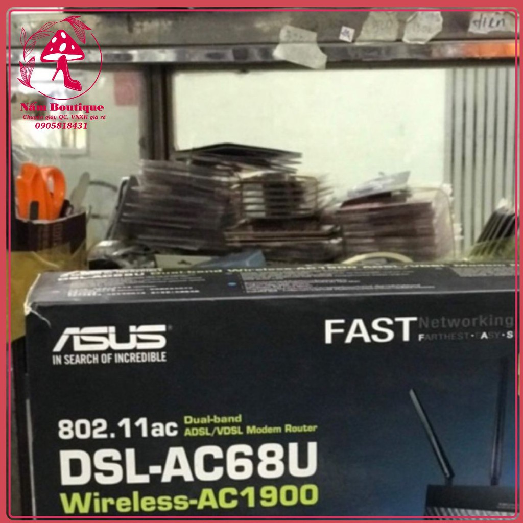 ROUTER WIFI ASUS DSL-AC68U chuẩn AC1900