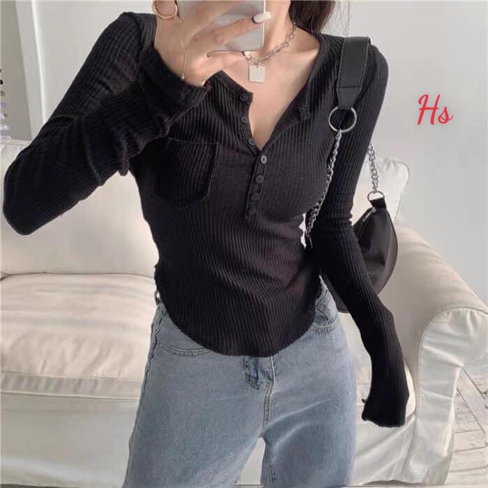 Áo Bozip Dài Tay Khuy Ngực 3 Màu | BigBuy360 - bigbuy360.vn