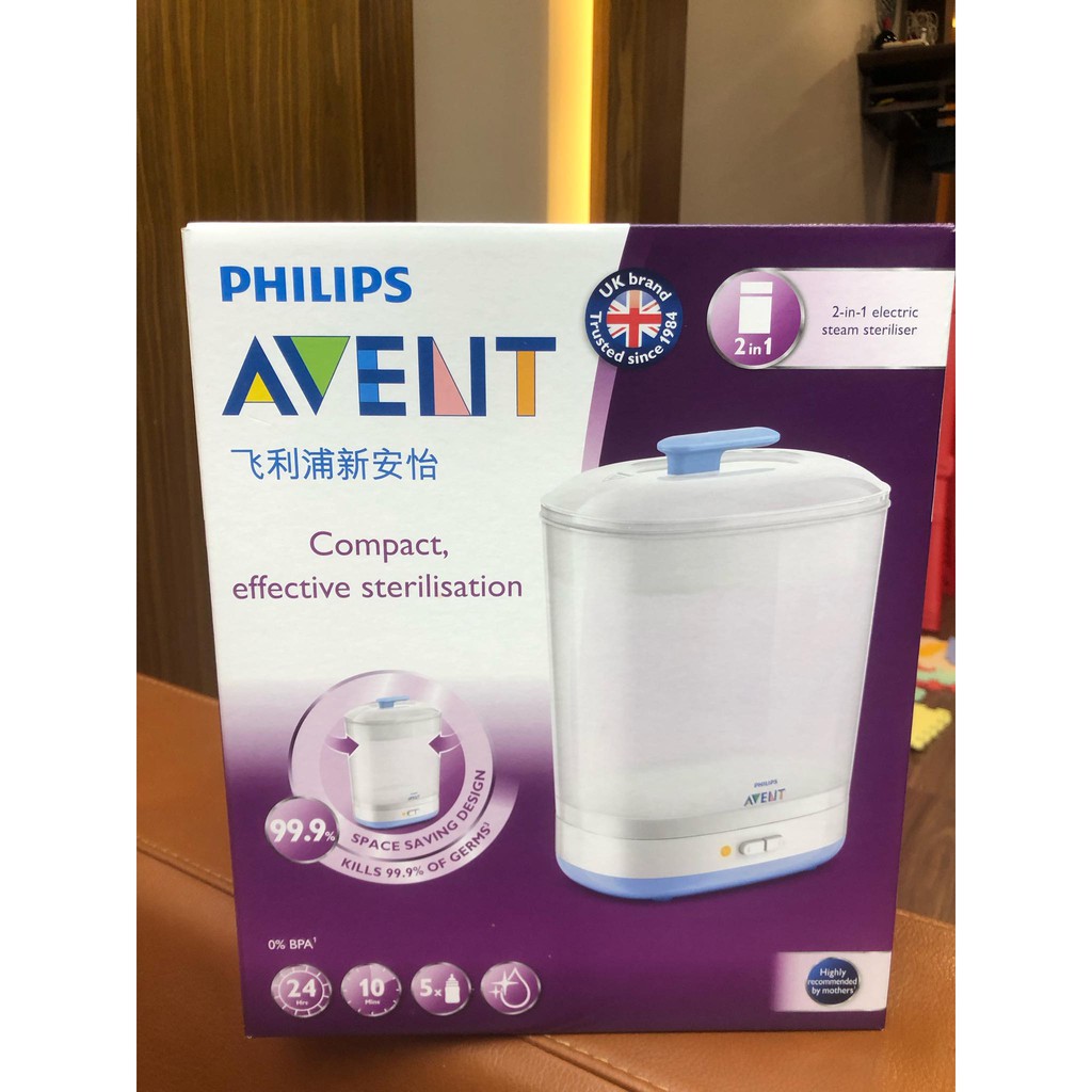 Máy Tiệt Trùng Bình Sữa 2in1 Philips Avent SCF922/03