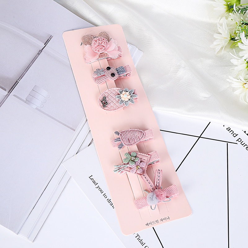 Set 6 Kẹp Tóc Dễ Thương Cho Bé Gái