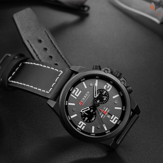 Đồng Hồ Nam Dây Da Mặt Hình Con Gấu 8314