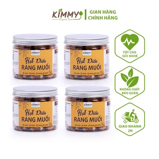 Hạt điều rang muối 250g hũ x4 - nguyên hạt w240 loại hạt to - combo 15 - kimmy farm