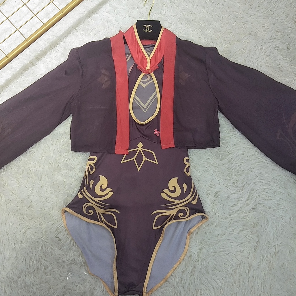 Anime Game Genshin  Bộ Đồ Bơi Bikini Hóa Trang Nhân Vật Hina Lisa Hu Tao Quyến Rũ Cho Nữ