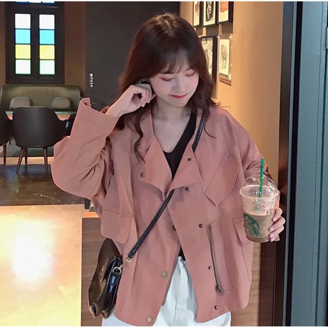 Áo khoác kaki style korea ( hình thật cuối cùng)