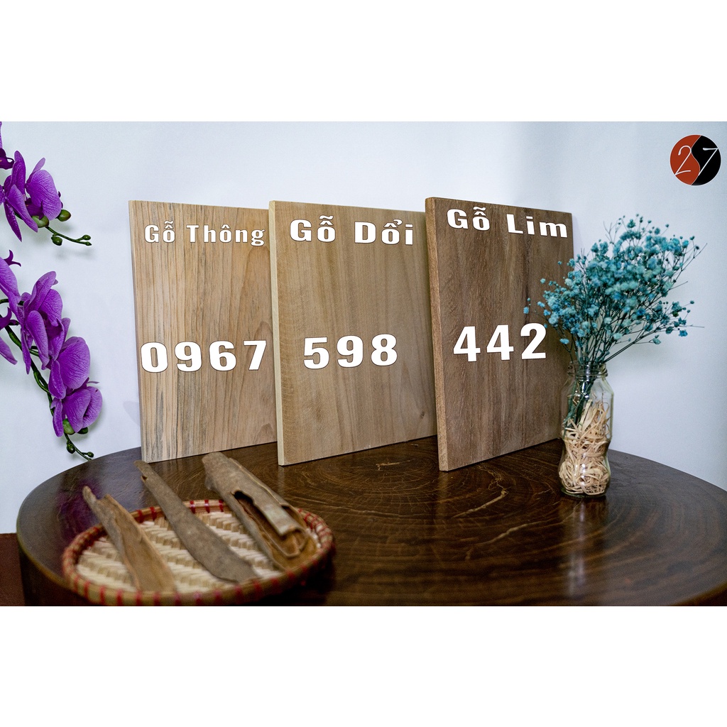 Miếng Gỗ Lim Vuông Dày 1cm  đã bào 4 mặt