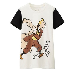 Áo phông không cổ áo T shirt UNIQLO nữ dòng sản phẩm TIN TIN
