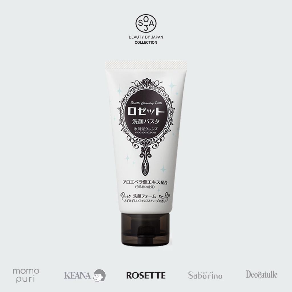 Sữa Rửa Mặt Dưỡng Ẩm Rosette Face Wash Pasta Glacial Clay Cleanser 120g