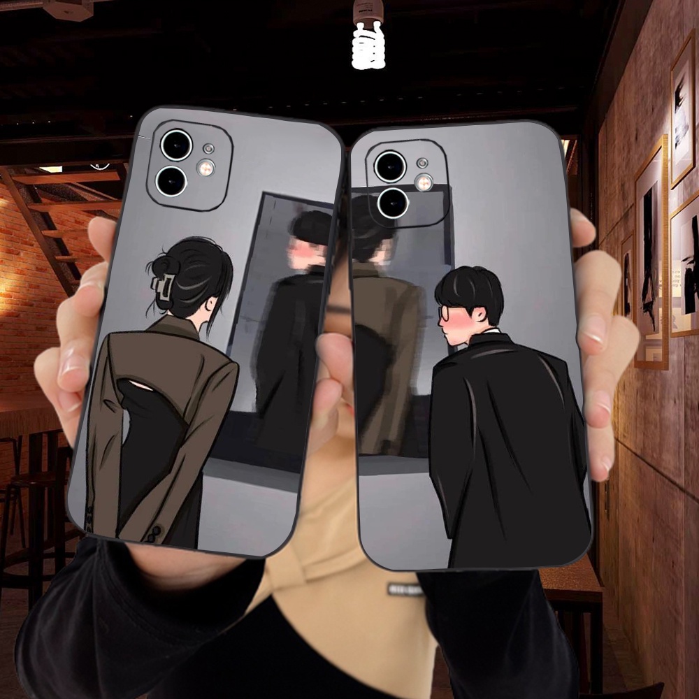 Ốp Lưng Iphone TPU Cạnh Vuông Couple Cặp Đôi Nam Nữ, BVC Iph6/6plus/6s/6splus/7/7plus/8/8plus/x/xs/11/12/pro/13/promax