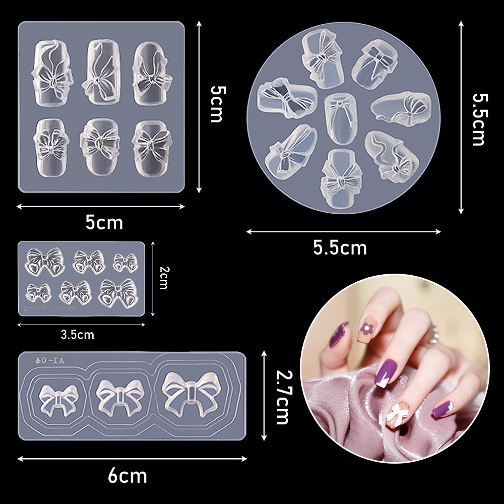 Khuôn silicon Tạo Hình Trang Trí Móng Tay