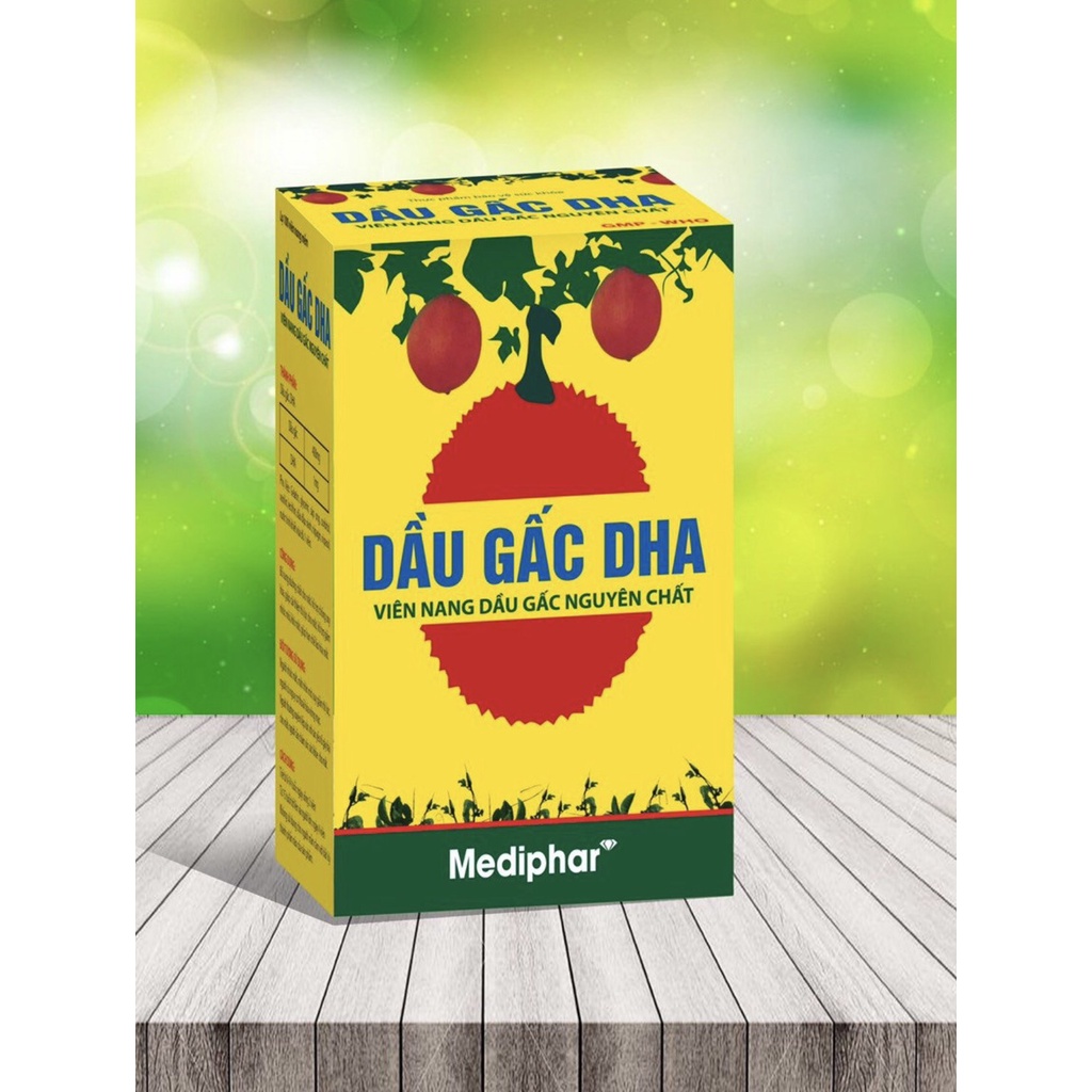 Viên uống bổ mắt Dầu Gấc DHA nguyên chất giúp sáng mắt, tăng thị lực, giảm nhức mỏi mắt, khô mắt - Chai 100 viên