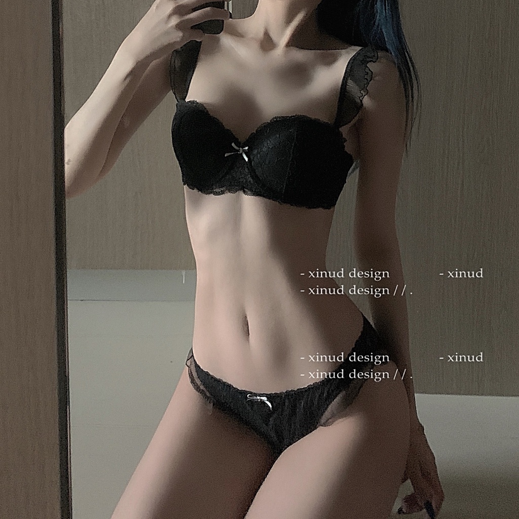 Bộ đồ lót có gọng đệm mỏng ren mềm sexy quai bèo siêu xinh THE CELYNBRA - B01
