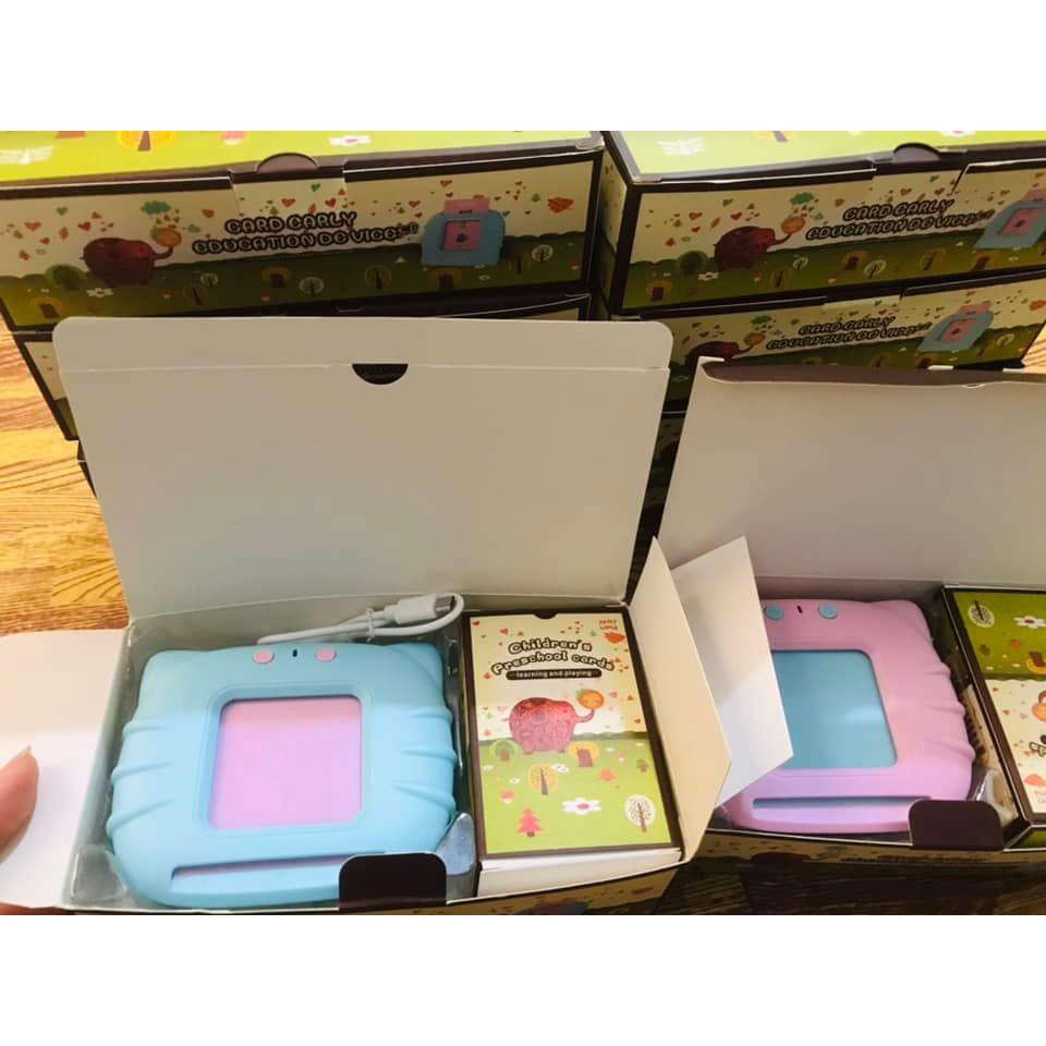 Máy đọc thẻ Tiếng Anh Flashcard con mèo cho bé 224 từ vựng pin 380MAh